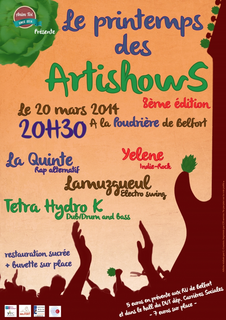 Affiche Printemps des Artishows